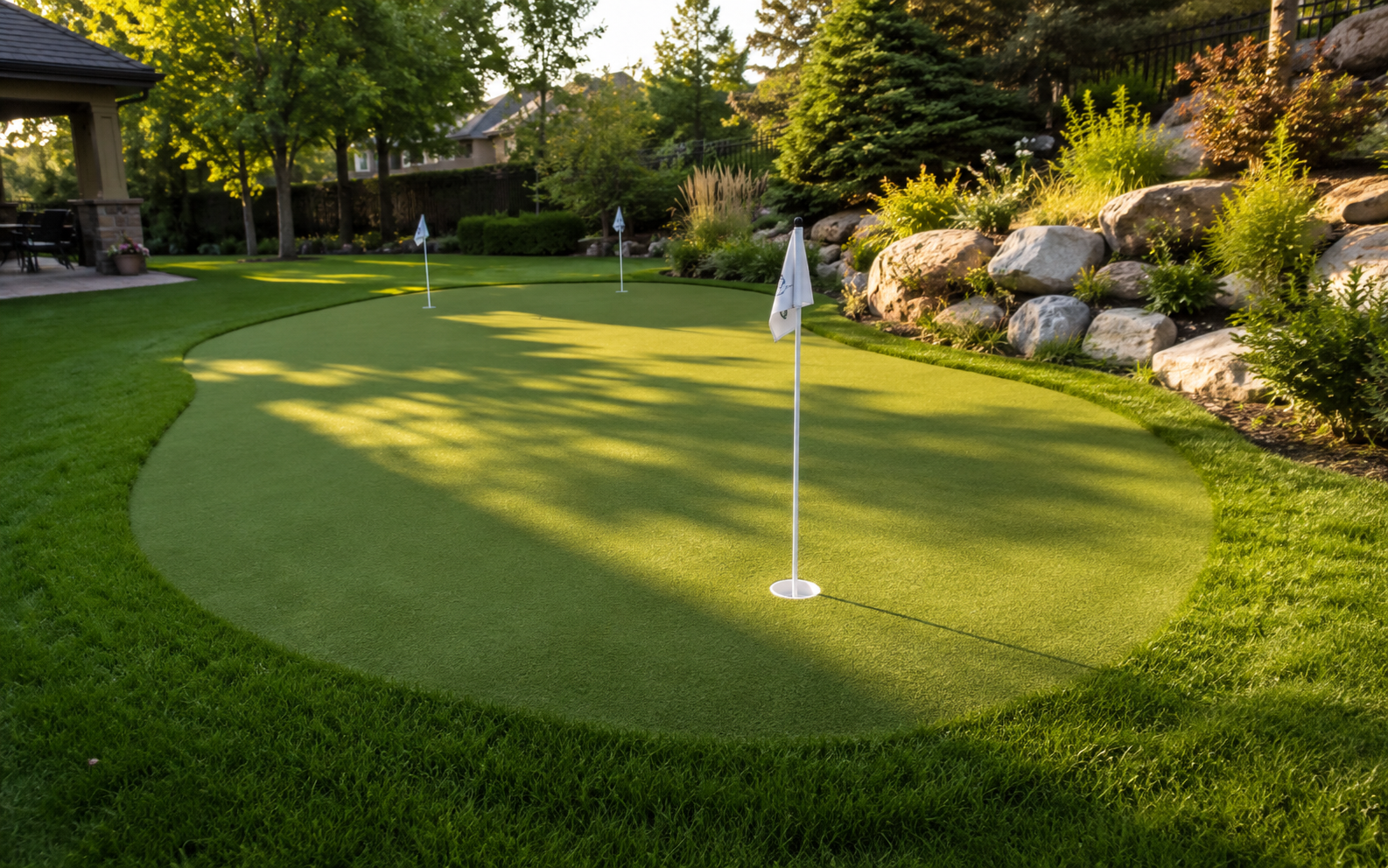 Custom putting green